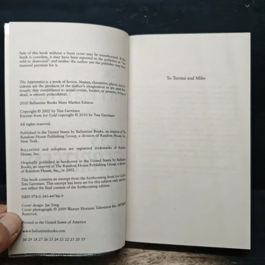 The Apprentice - Tess Gerritsen รูปที่ 6