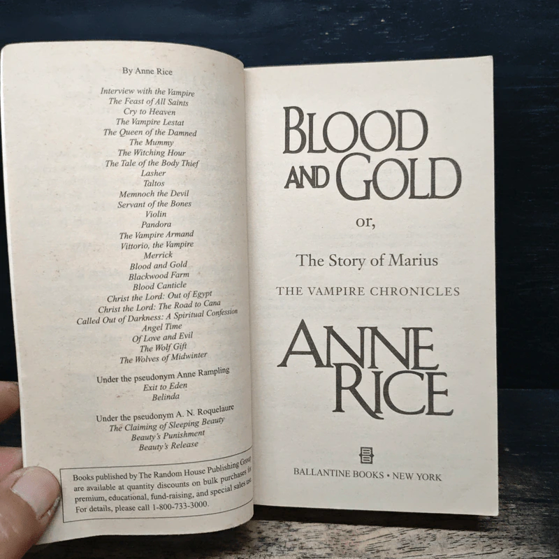 Blood and Gold - Anne Rice รูปที่ 6
