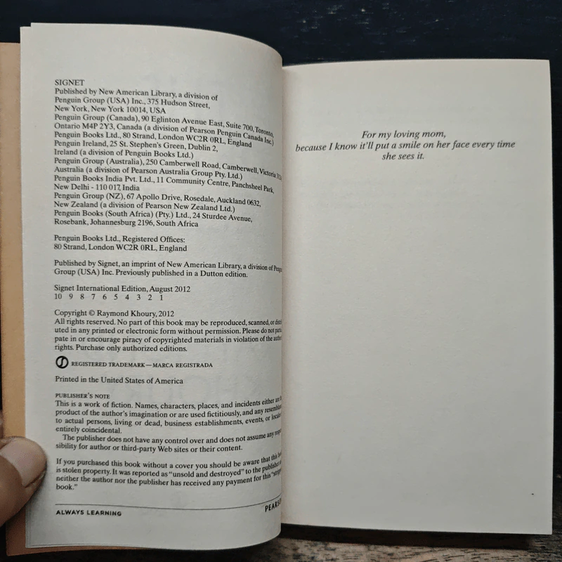 The Devil's Elixir - Raymond Khoury รูปที่ 6