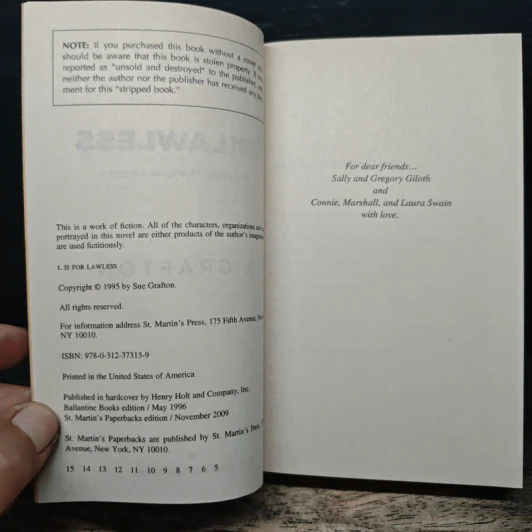 L Is for Lawless - Sue Grafton รูปที่ 6