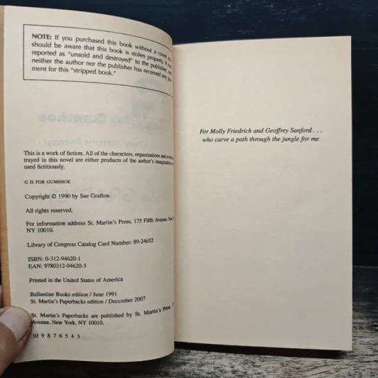"G" is for Gumshoe - Sue Grafton รูปที่ 6