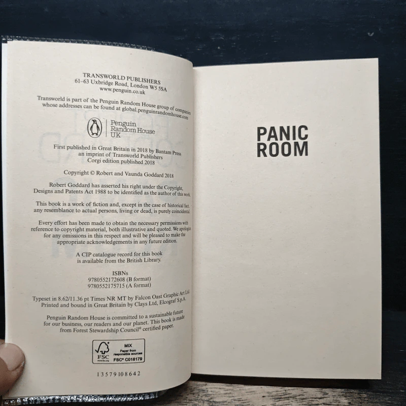 Panic Room - Robert Goddard รูปที่ 6