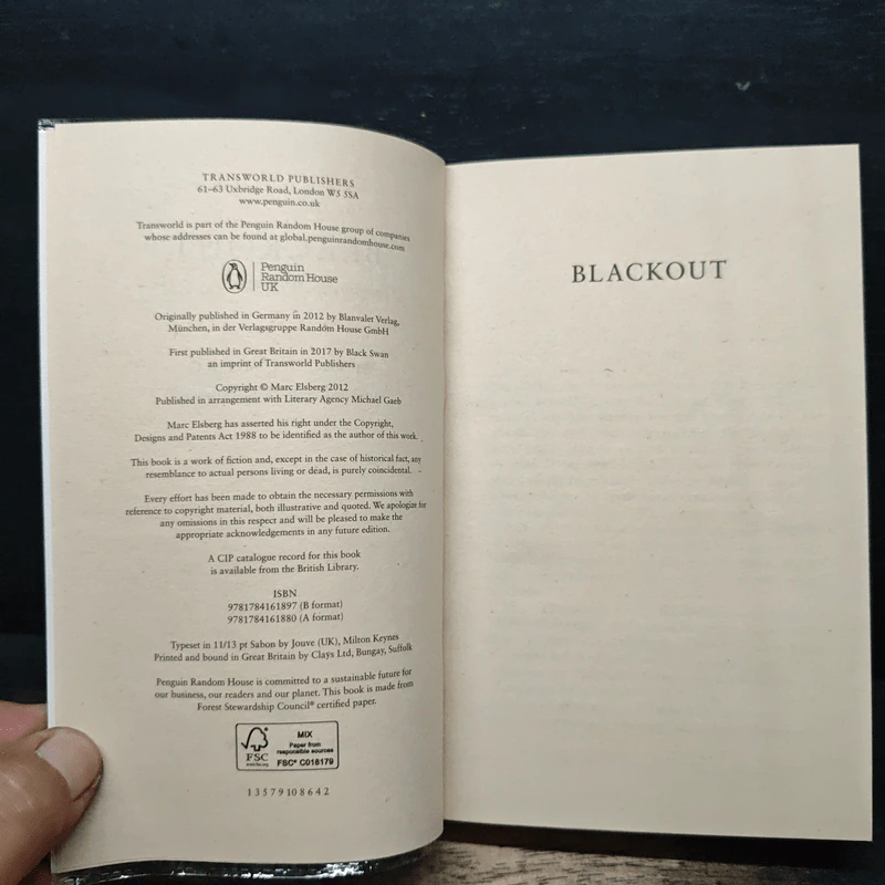 Blackout: Tomorrow Will Be Too Late - Marc Elsberg รูปที่ 6
