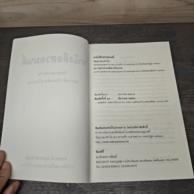 หนังสือสวดมนต์ วัดญาณเวศกวัน รูปที่ 6