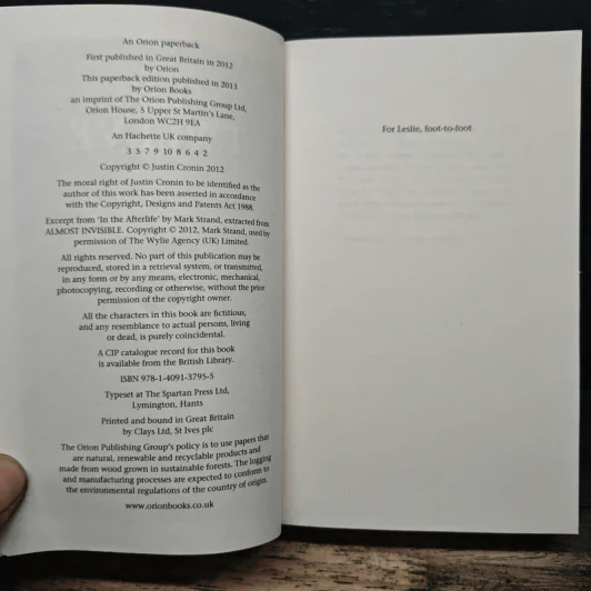 The Twelve - Justin Cronin รูปที่ 6