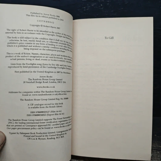 The Ghost Writer - Robert Harris รูปที่ 6
