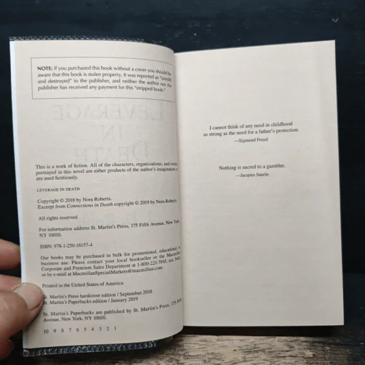 Leverage in Death - J.D. Robb รูปที่ 6