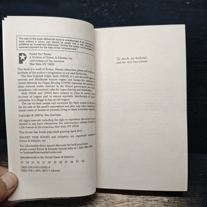 Harvest - Tess Gerritsen รูปที่ 6