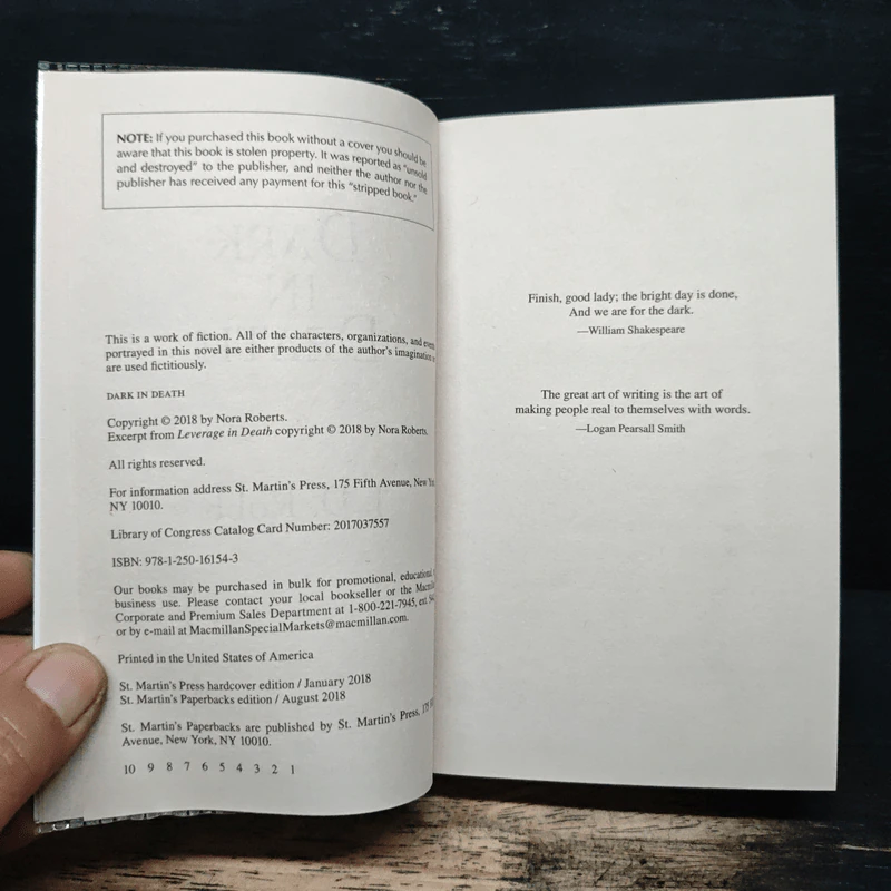 Dark in Death - J.D.Robb รูปที่ 6