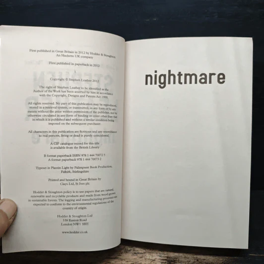 Nightmare - Stephen Leather รูปที่ 6