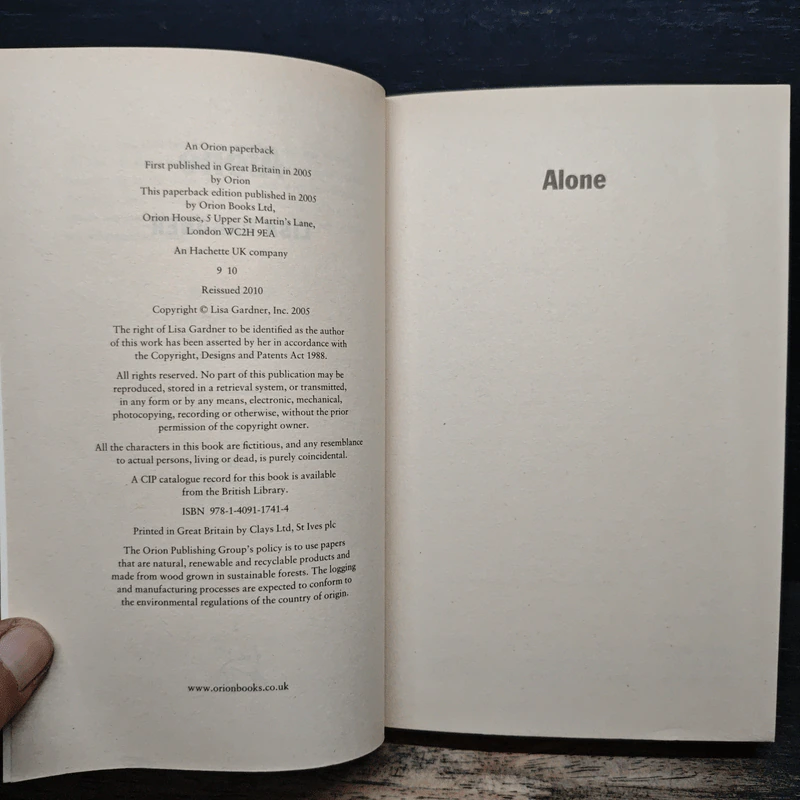 Alone - Lisa Gardner รูปที่ 6