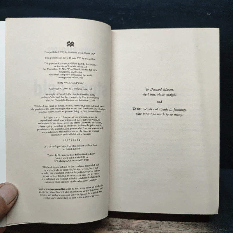 Stone Cold - David Baldacci รูปที่ 6