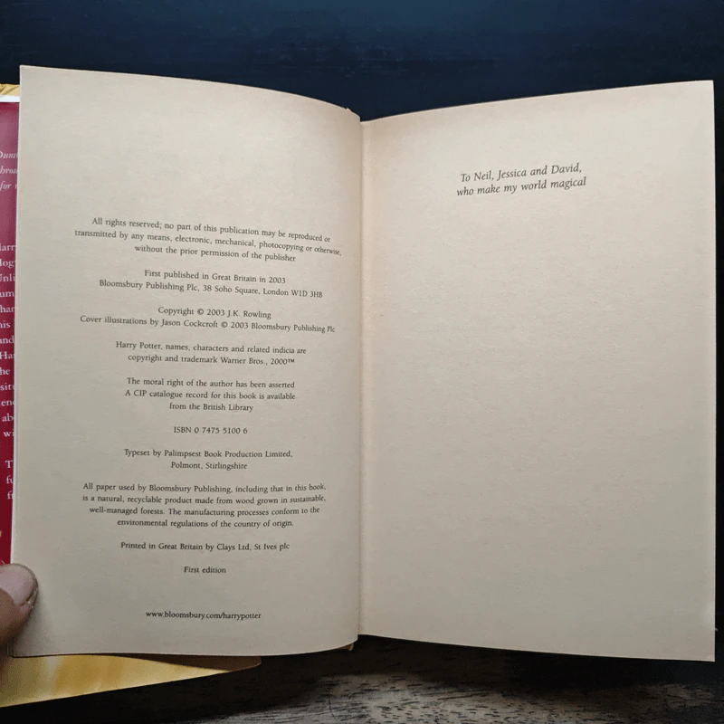 Harry Potter and the Order of the Phoenix - J.K.Rowling รูปที่ 7