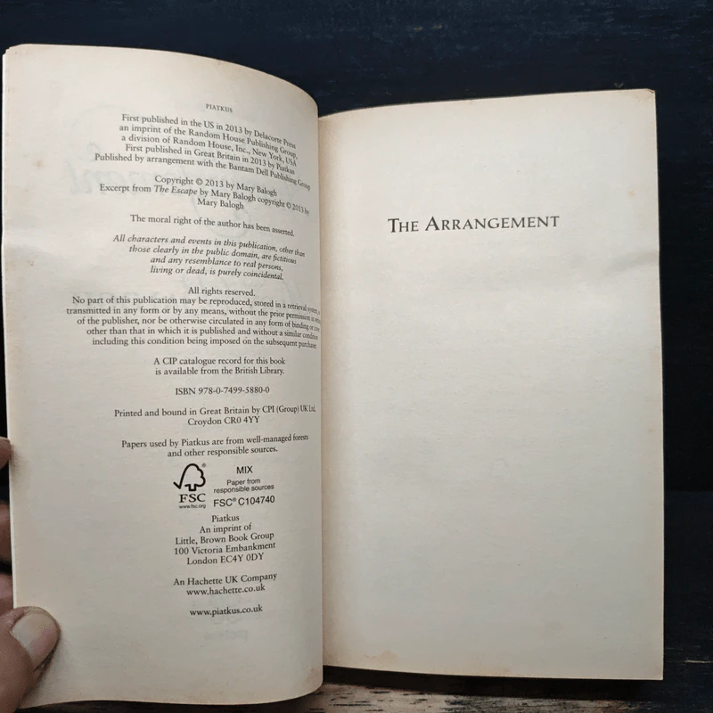 The Arrangement - Mary Balogh รูปที่ 6