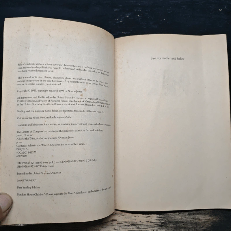 AUTHOR OF THE PHANTOM FOLLBOOTH NORTON JUSTER รูปที่ 8