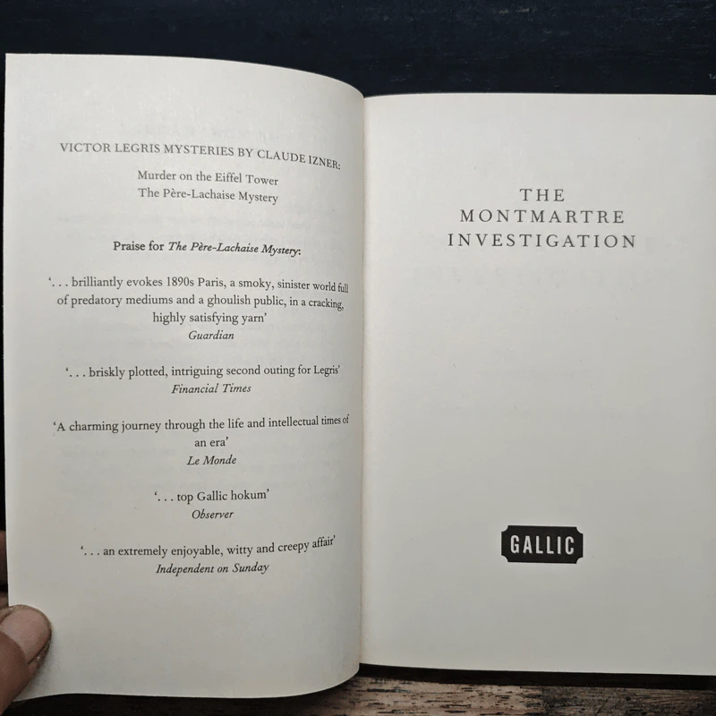 The Montmartre Investigation - Claude Izner รูปที่ 6
