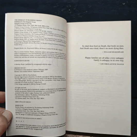 Survivor in Death - J.D. Robb รูปที่ 6