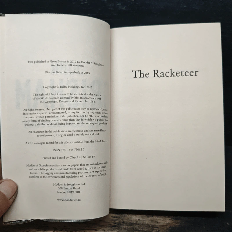 The Racketeer - John Grisham รูปที่ 6