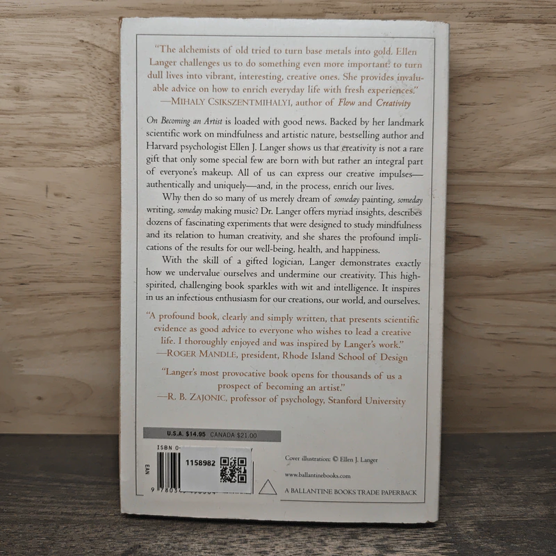 On Becoming an Artist: Reinventing Yourself Through Mindful Creativity - Ellen J. Langer รูปที่ 5