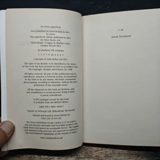 THE IMPOSSIBLE DEAD - Ian Rankin รูปที่ 6