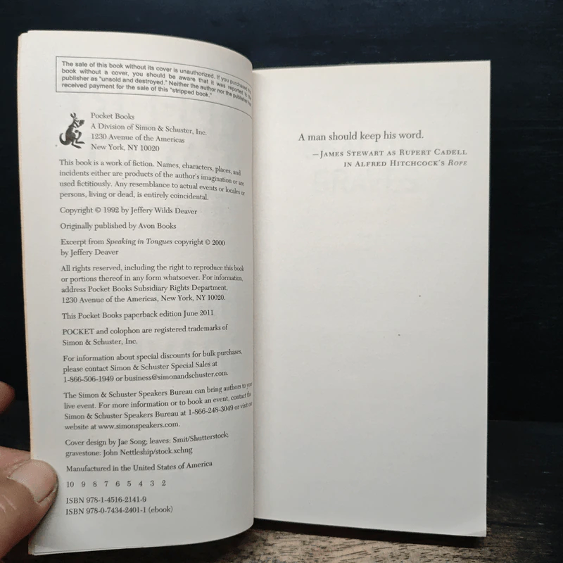 Shallow Graves - Jeffery Deaver รูปที่ 6