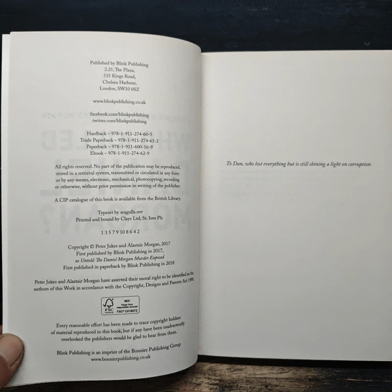 Who Killed Daniel Morgan? - Alastair Morgan, Peter Jukes รูปที่ 6