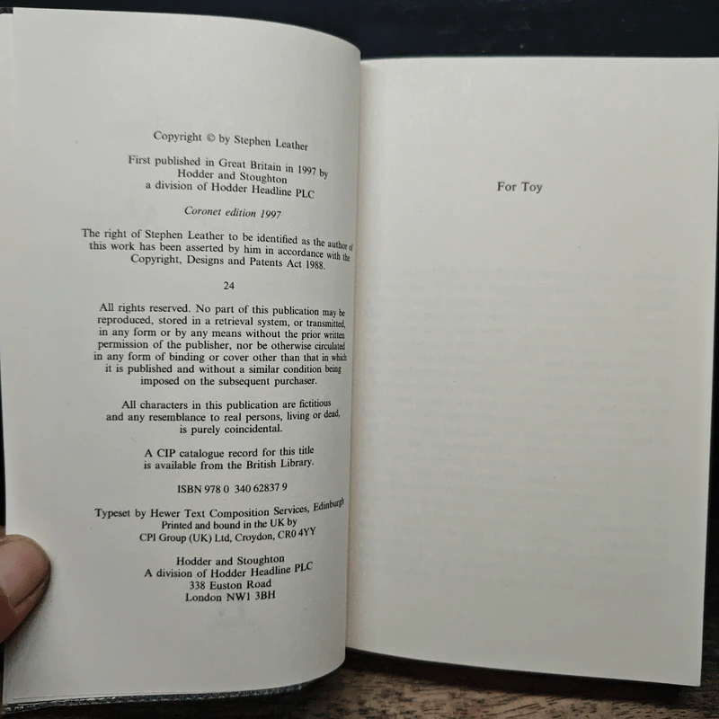 The Solitary Man - Stephen Leather รูปที่ 6