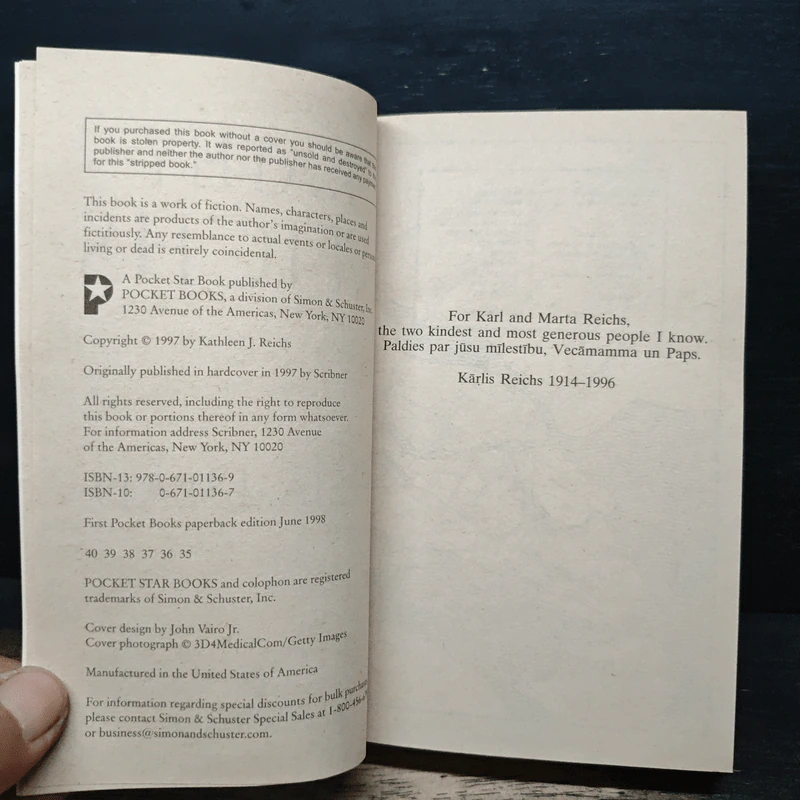 Déjà Dead - Kathy Reichs รูปที่ 6