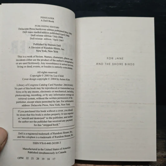 Persuader - Lee Child รูปที่ 6