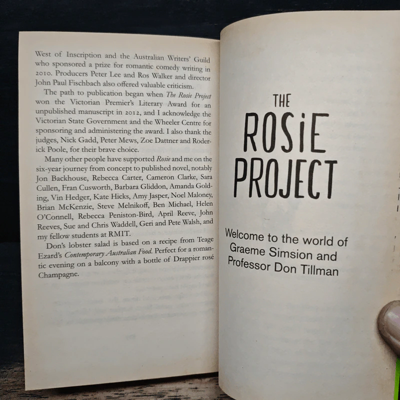 The Rosie Project - Graeme Simsion รูปที่ 8