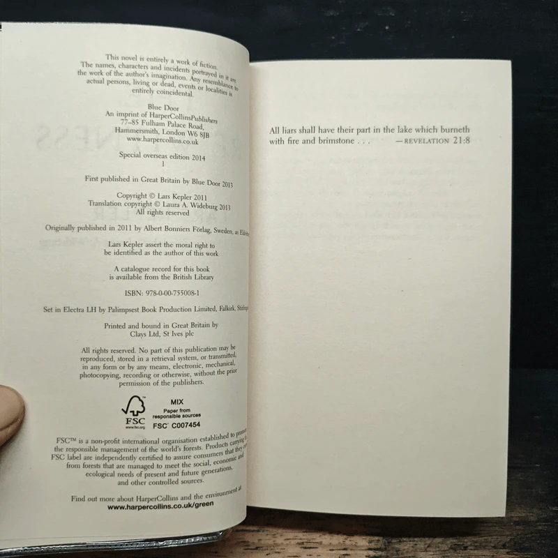 The Fire Witness - Lars Kepler รูปที่ 6