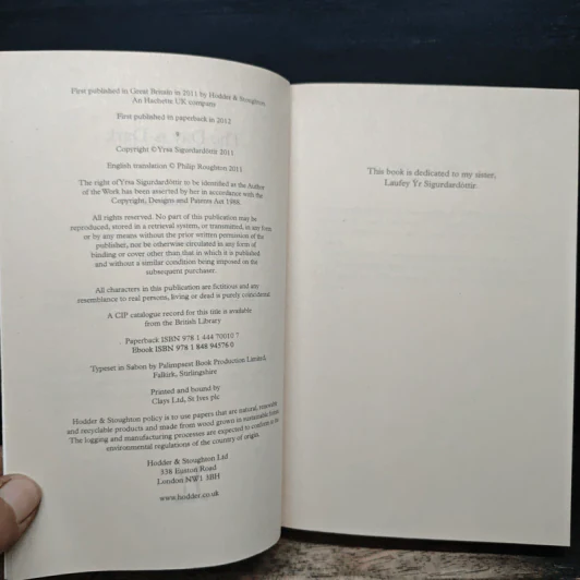 The Day is Dark - Yrsa Sigurdardottir รูปที่ 6
