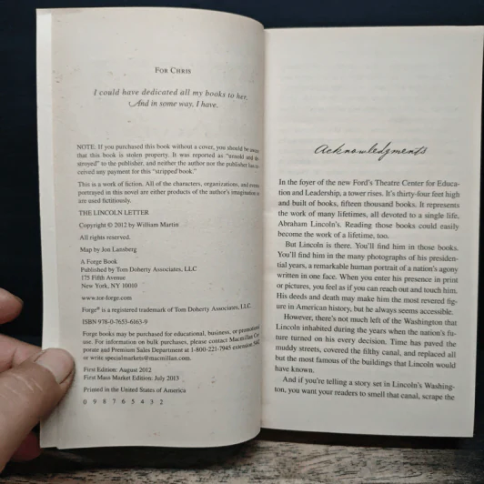 The Lincoln Letter - William Martin รูปที่ 6
