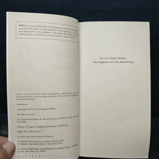 Snowblind - Christopher Golden รูปที่ 6