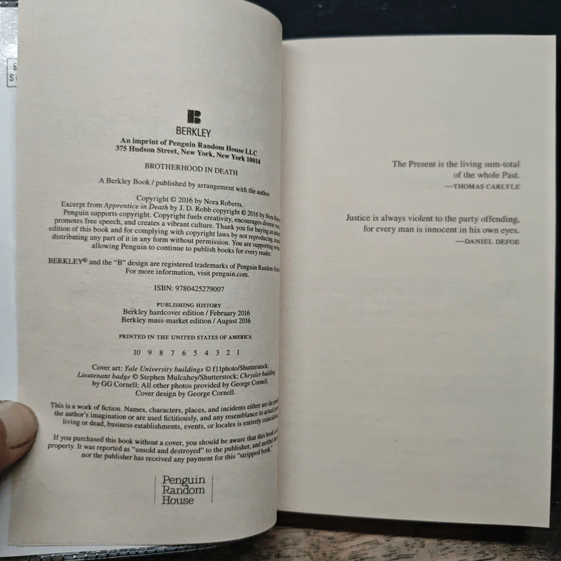 Brotherhood in Death - J. D. Robb รูปที่ 6