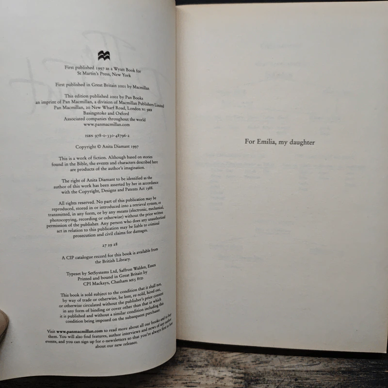 The Red Tent - Anita Diamant รูปที่ 6