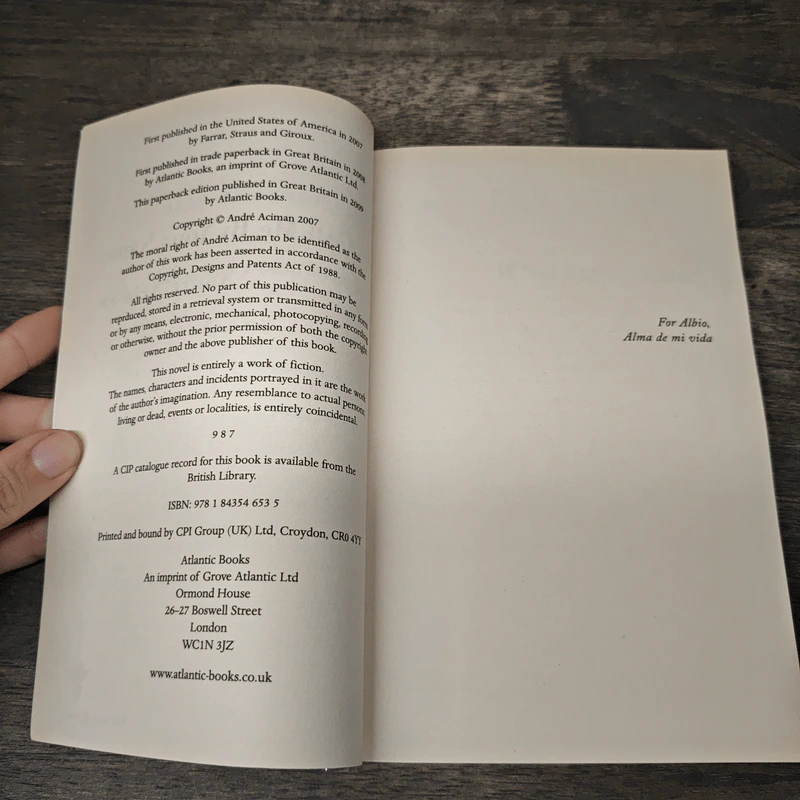 Call Me by Your Name - Andre Aciman รูปที่ 6