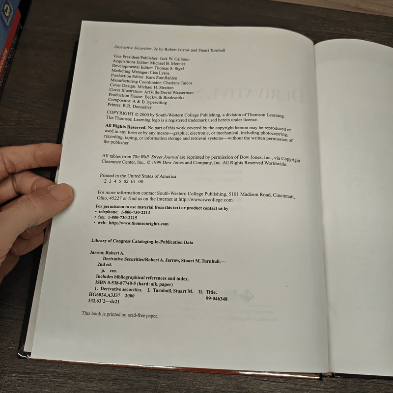 Derivative Securities - Robert A. Jarrow, Stuart M. Turnbull รูปที่ 6