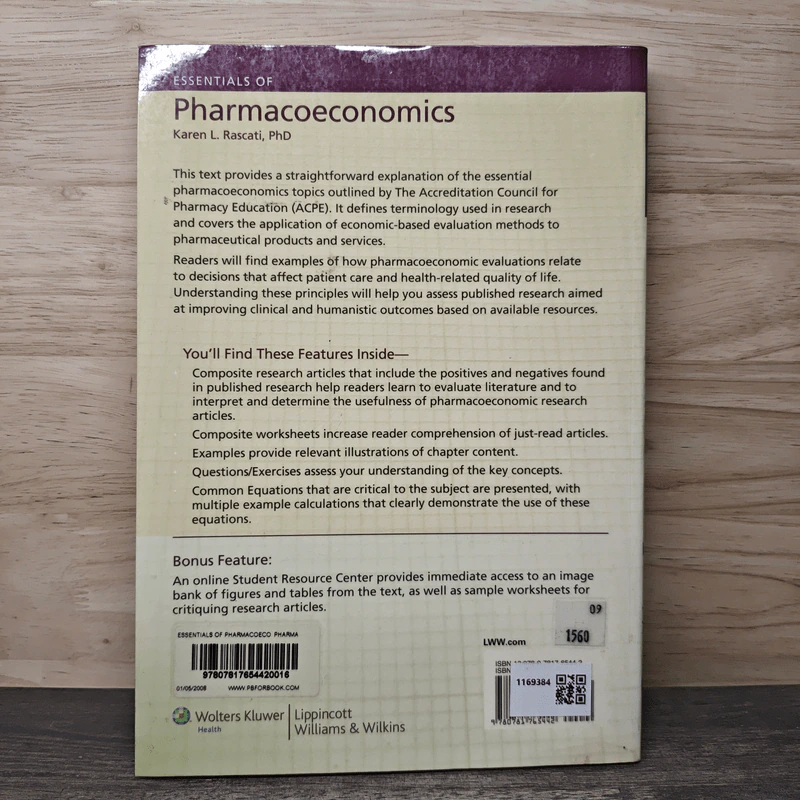 Essentials of Pharmacoeconomics - Karen L. Rascati รูปที่ 5