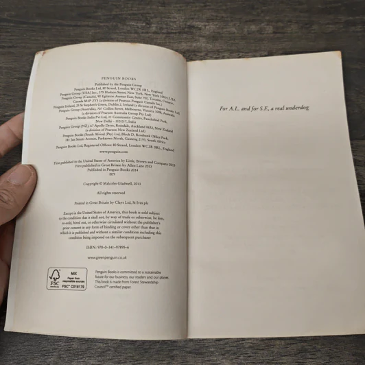 David & Goliath - Malcolm Gladwell รูปที่ 6