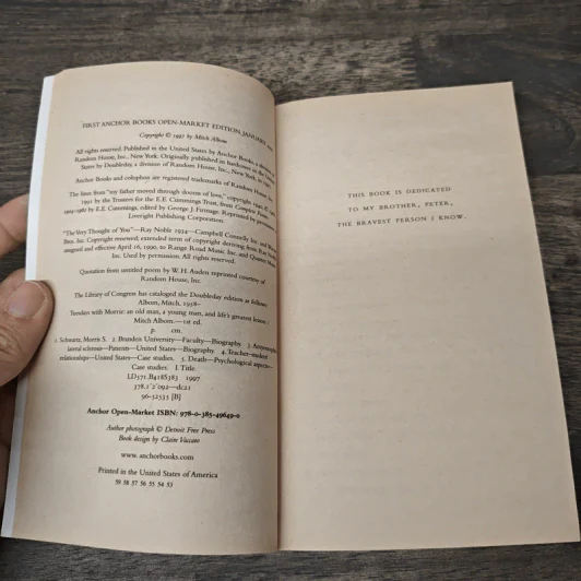 Tuesdays with Morrie - Mitch Albom รูปที่ 6