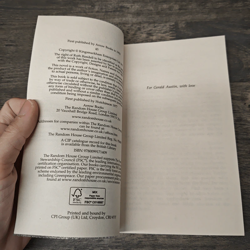 A Judgement in Stone - Ruth Rendell รูปที่ 6
