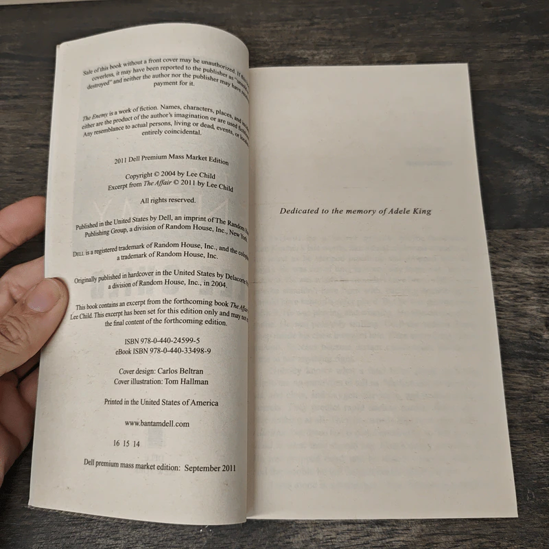 The Enemy - Lee Child รูปที่ 6