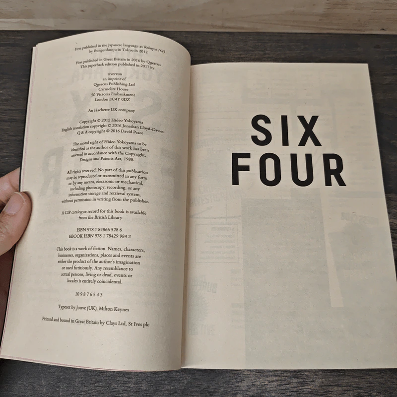Six Four - Hideo Yokoyama รูปที่ 6