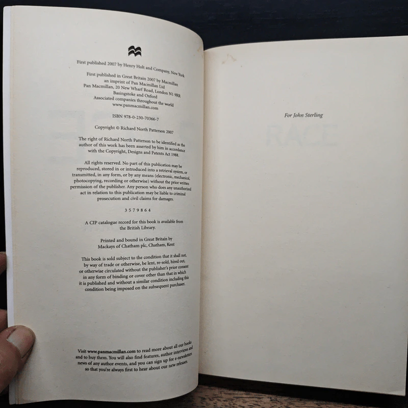 The Race - Richard North Patterson รูปที่ 6