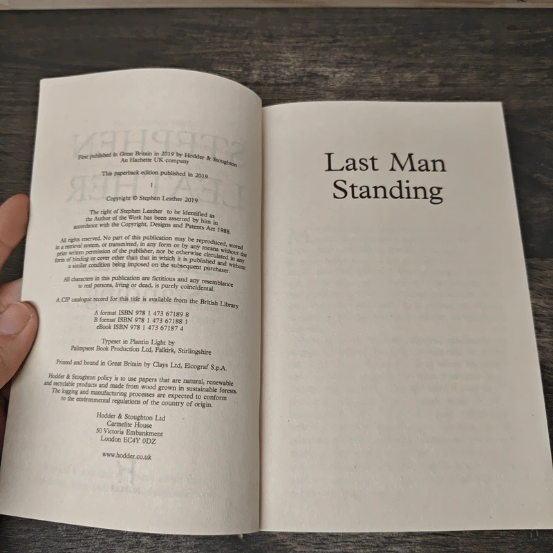 Last Man Standing - Stephen Leather รูปที่ 6
