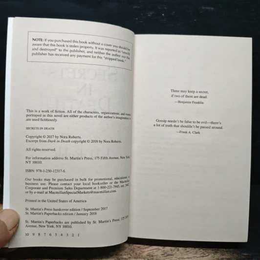 Secrets in Death - J.D. Robb รูปที่ 6