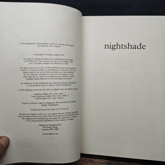 Nightshade - Stephen Leather รูปที่ 6