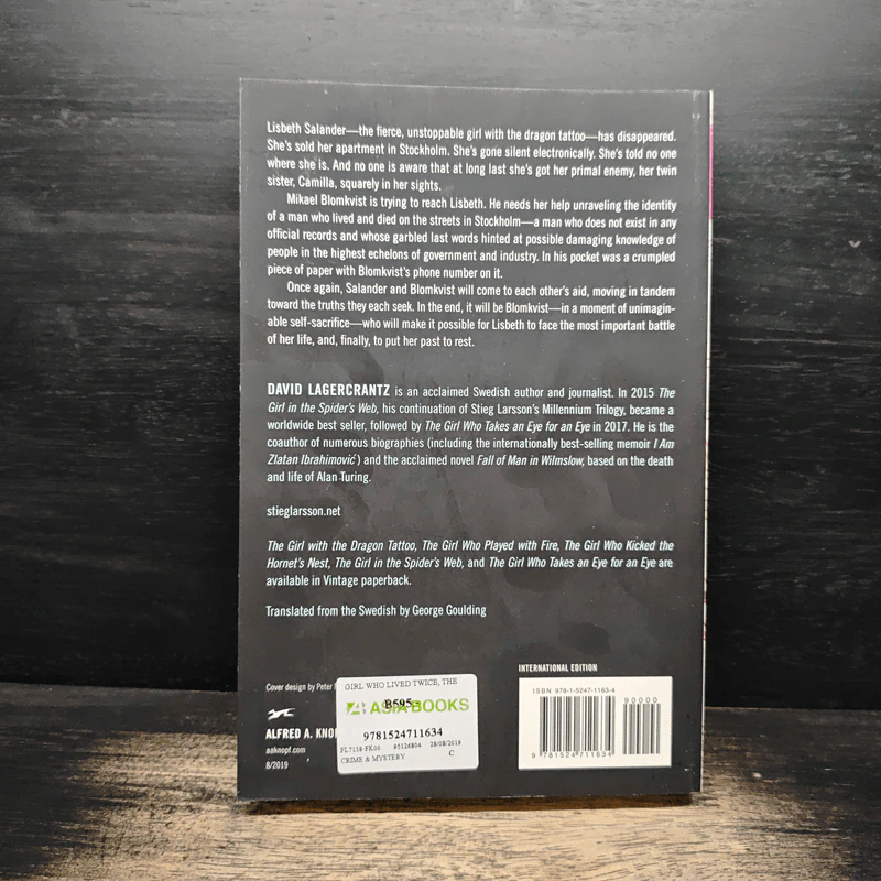 The Girl Who Lived Twice - David Lagercrantz รูปที่ 2