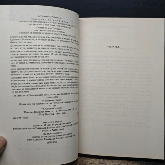 Money and the Meaning of Life - Jacob Needleman รูปที่ 6